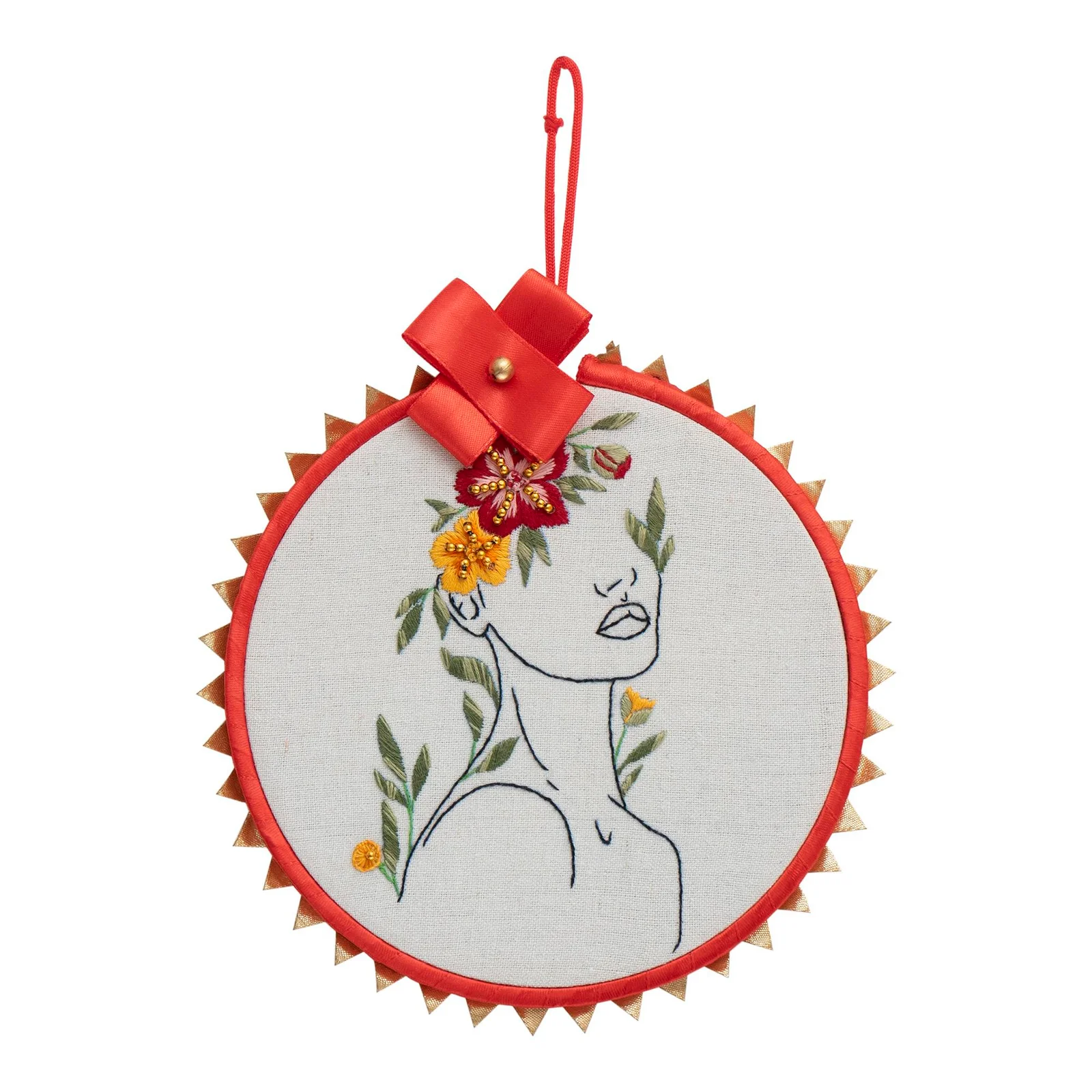 Embroidery Hoop – Flower Hair