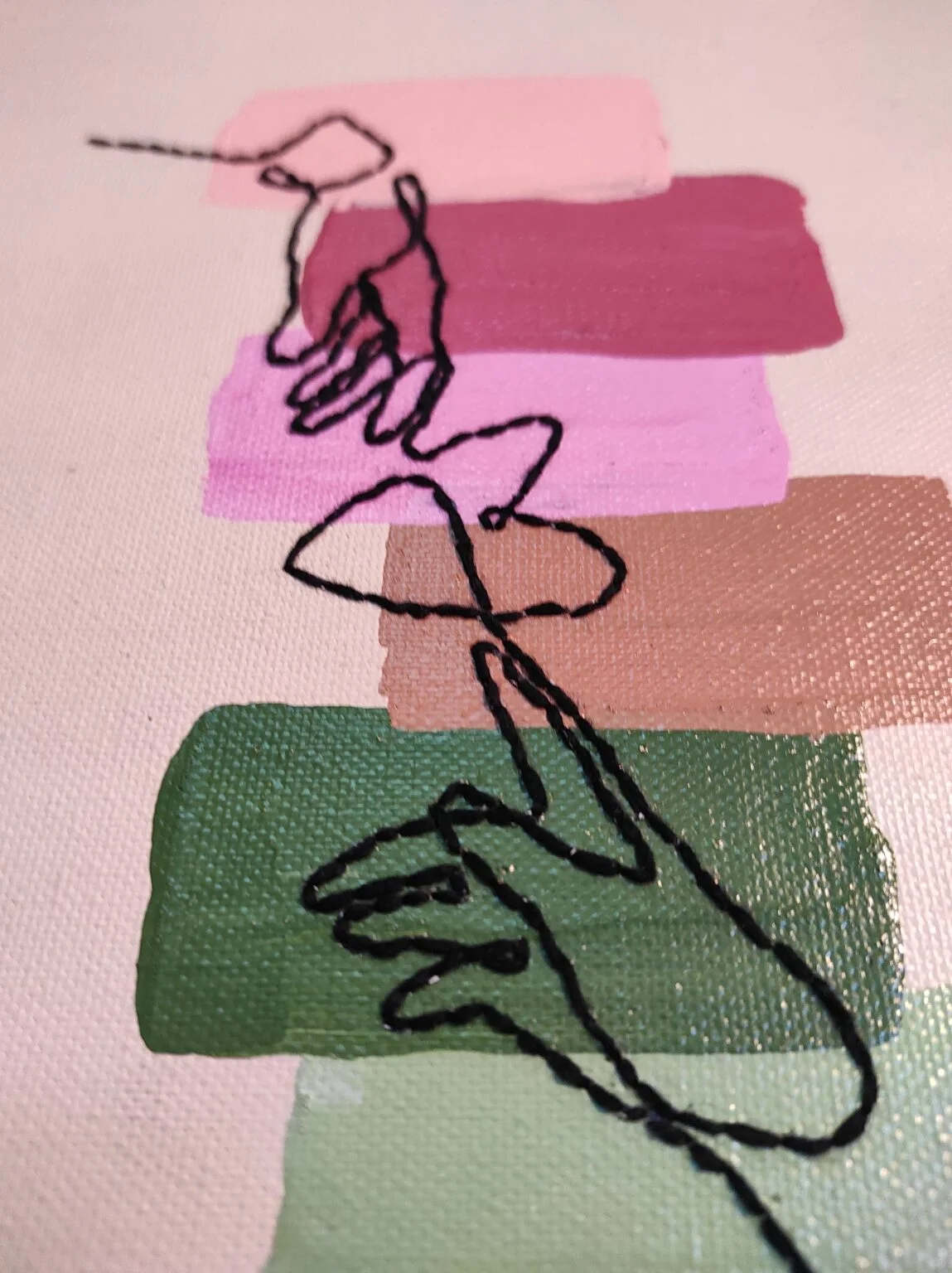 Canvas Embroidery – The creation of Adam